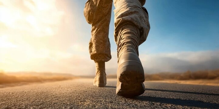 A Soldier s Boots on a Lonely Road A Journey of Resilience and Hope Amidst Adversity