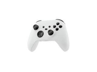 Modern gaming controller with a sleek design and ergonomic features for enhanced gameplay experience
