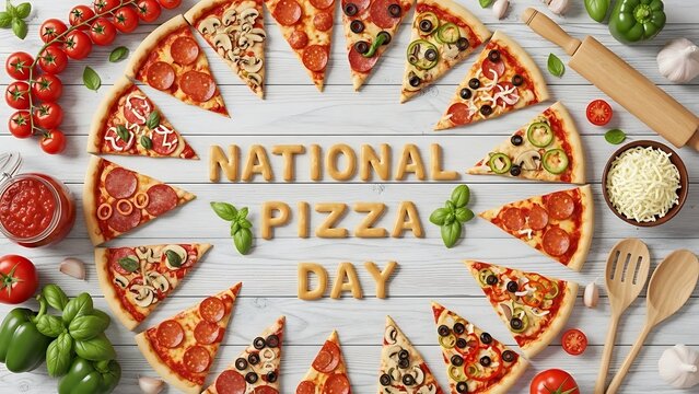Savory Celebration National Pizza Day Feast - Powered by Adobe
