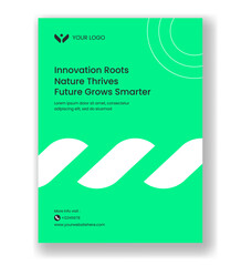 Vertical Poster Displaying Modern Smart Farming Technology Visuals
