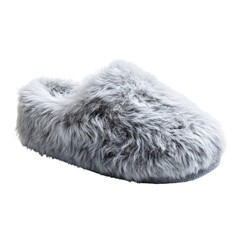 Cozy Light Gray Plush House Slipper for Comfortable Indoor Wear