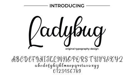 Ladybug - Elegant Script Font for Smooth Handwritten Design and Creative Typography