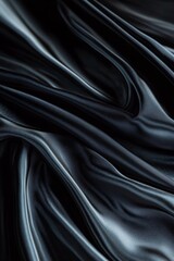 Obraz premium Elegant Charcoal Cloth Cascading Abstract Layers of Monochrome Fabric for Luxury Fashion Design