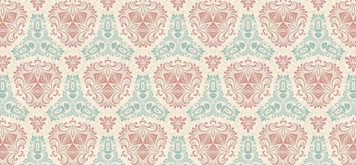 vintage pattern, seamless pattern, floral ornament, damask pattern, decorative background, pastel wallpaper, elegant design, classic wallpaper, retro textile, floral texture, ornamental motif, repeati