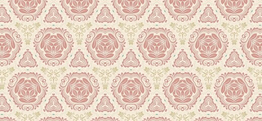 vintage pattern, seamless pattern, floral ornament, damask pattern, decorative background, pastel wallpaper, elegant design, classic wallpaper, retro textile, floral texture, ornamental motif, repeati