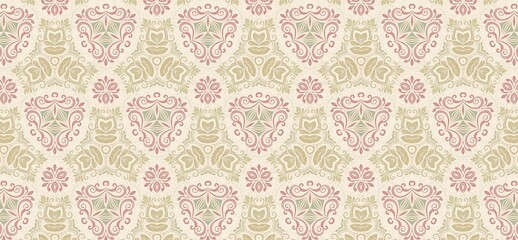 vintage pattern, seamless pattern, floral ornament, damask pattern, decorative background, pastel wallpaper, elegant design, classic wallpaper, retro textile, floral texture, ornamental motif, repeati