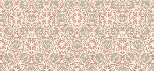 vintage pattern, seamless pattern, floral ornament, damask pattern, decorative background, pastel wallpaper, elegant design, classic wallpaper, retro textile, floral texture, ornamental motif, repeati