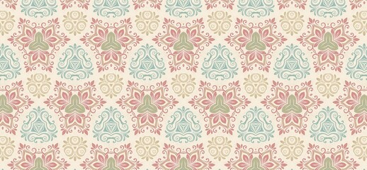 vintage pattern, seamless pattern, floral ornament, damask pattern, decorative background, pastel wallpaper, elegant design, classic wallpaper, retro textile, floral texture, ornamental motif, repeati