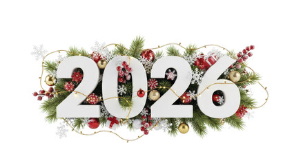 Festive 2026 New Year Celebration with Decorations