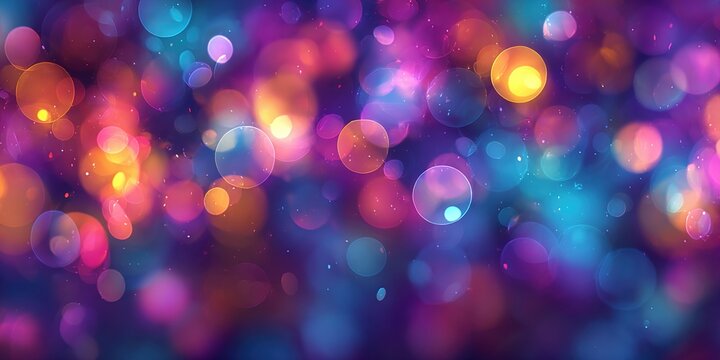 Soft blurred background of colorful bokeh lights for festive celebration events, festive, colorful, bokeh, lights, background. High quality