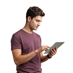 Male Professional Reading Tablet – Workplace Technology.png