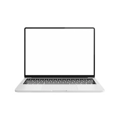 Open White Laptop – Technology Device Mockup.png