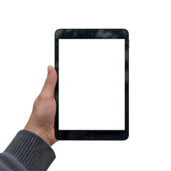 Hand Holding Tablet – Digital Device Mockup.png