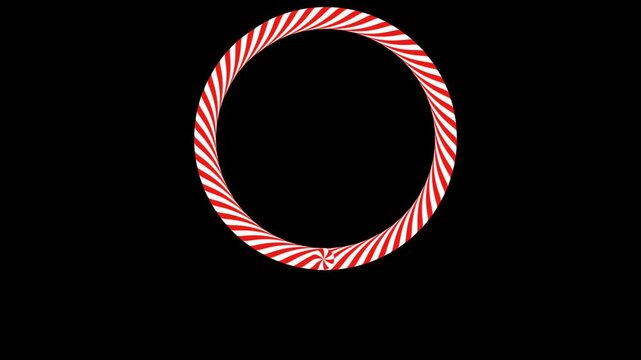 Easy to use Christmas candy on black background 