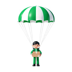 Parachute Shipping Service Icon – Logistics Concept.png