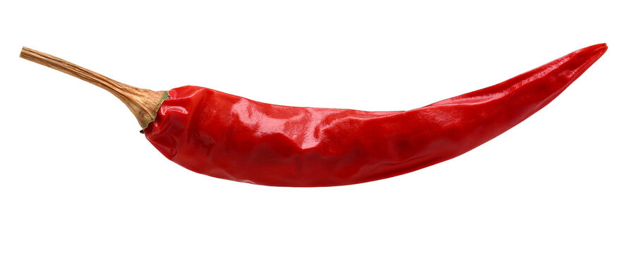 dried red chilies isolated, transparent PNG, PNG format