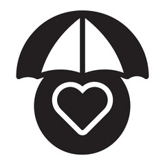 health insurance glyph icon