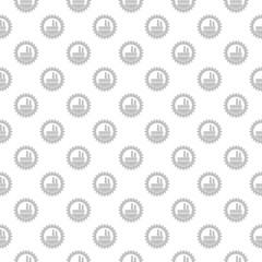 Factory industry seamless pattern isolated on white background