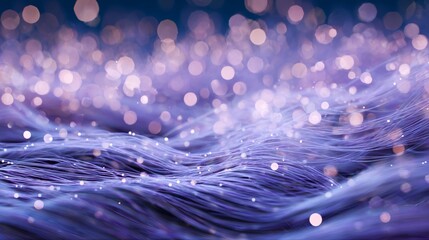 Abstract Purple Background with Glitter Lights and Copy Space