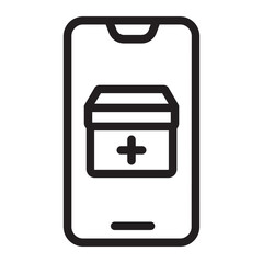 smartphone line icon