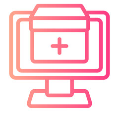 online donation gradient icon