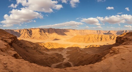 Fototapeta premium Grand Canyons Majestic Landscape Under a Blue Sky.