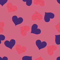 seamless hearts pattern