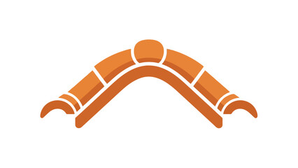 vector illustration of an orange and white