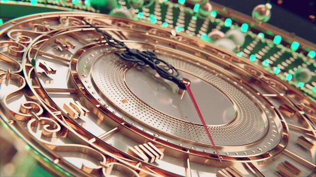 New Year Countdown Clock with Golden Luxury Design part 05