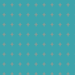 Turquoise Cross Pattern Background