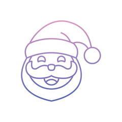 Santa Claus icon clean and modern vector illustration