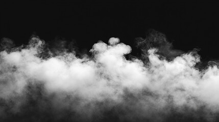 Rising smoke, fog, and clouds create a seamless looping motion background. The scene evokes mystery, atmosphere, cinematic effects, digital design, and dramatic visual textures for versatile use.