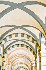 Arches of the Via Paleocapa, Savona, Italy, Liguria region