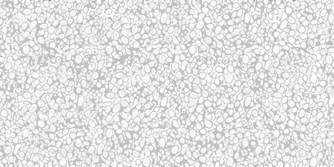 Abstract white and gray pebble stone seamless pattern background texture