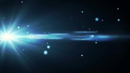 Glowing blue light streaks and particles in dark space abstract background bright. Vibrant blue energy shaping cosmic light bursts. Luminous flare streaks creating dynamic stellar motion. - Powered by Adobe