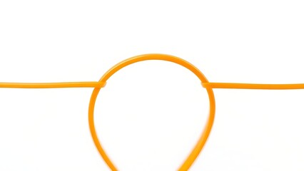 flex. A stretched rubber band returning to shape in macro view on clean background. STEM education sheets, lab safety posters, designed for STEM education and laboratory safety posters.