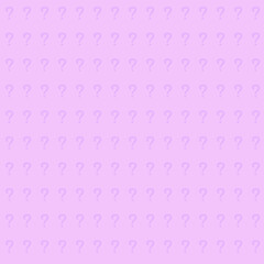 Repeating Question Mark Pattern on Pink Background
