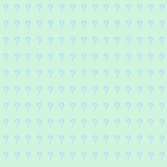 Question Mark Pattern on Pastel Green Background