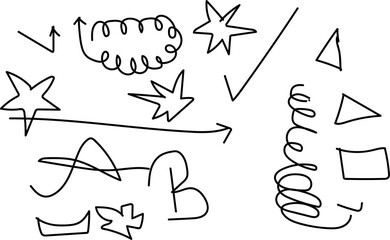 hand drawn vector alphabet