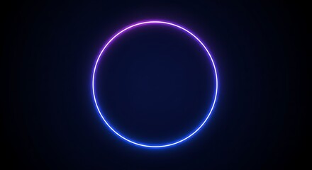 Neon Circle - A Minimalist Design with Vibrant Colors.