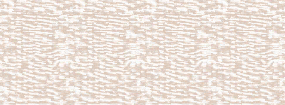 Neutral beige seamless pattern. Organic texture bg. Modern handcrafted batik hatch background. Cream cotton fabric design. Vector kimono fashion textile backdrop. Natural minimal rustic ornament print