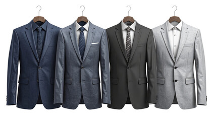 Luxury Corporate Men&rsquo;s Blazer on Ghost Mannequin, Studio Isolated PNG