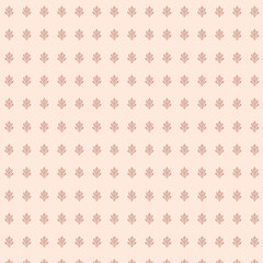Delicate Floral Pattern on Peach Background