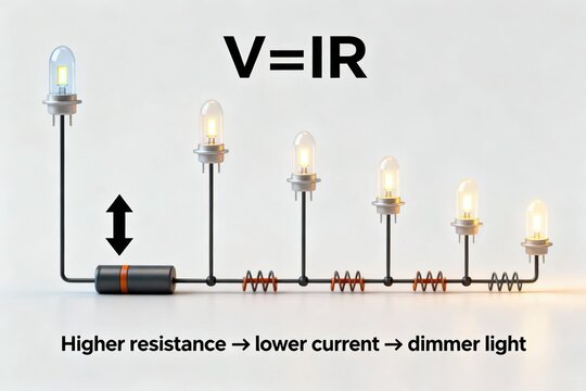 Illustrating Kirchhoff's Voltage Law Law with Light Bulbs and Varying Resistance Explained