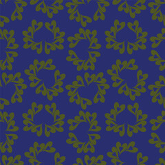 Seamless floral pattern, classic flower ornament, abstract ditsy print in vintage motif. Elegant botanical design of beautiful large wild flowers, leaves, small branches, herbs. Vector illustration.