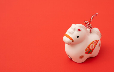 Japanese new year material. Zodiac horse. Year of the Horse....