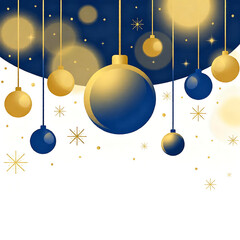 christmas background with balls