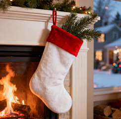 christmas stocking with gifts