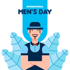 International men's day illustration