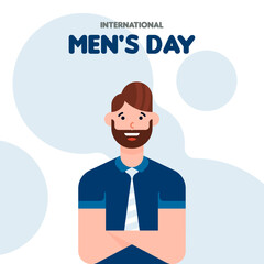 International men's day illustration